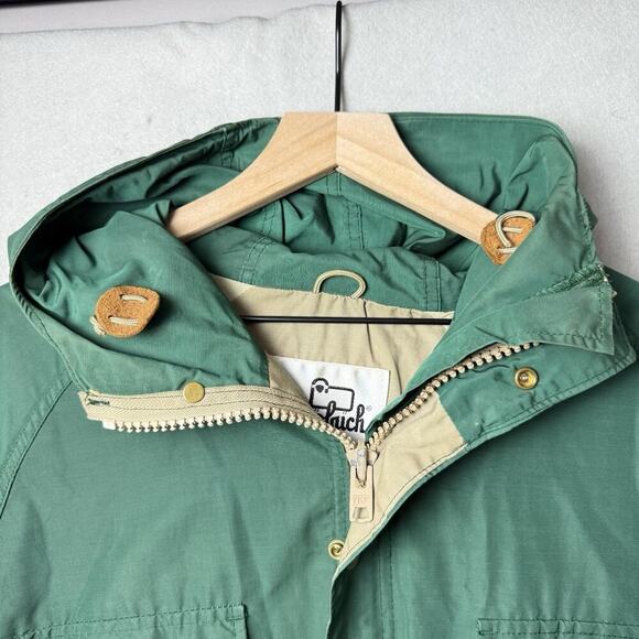 Woolrich Vintage Hooded Zip Front Utility Jacket Green - Picture 3 of 16